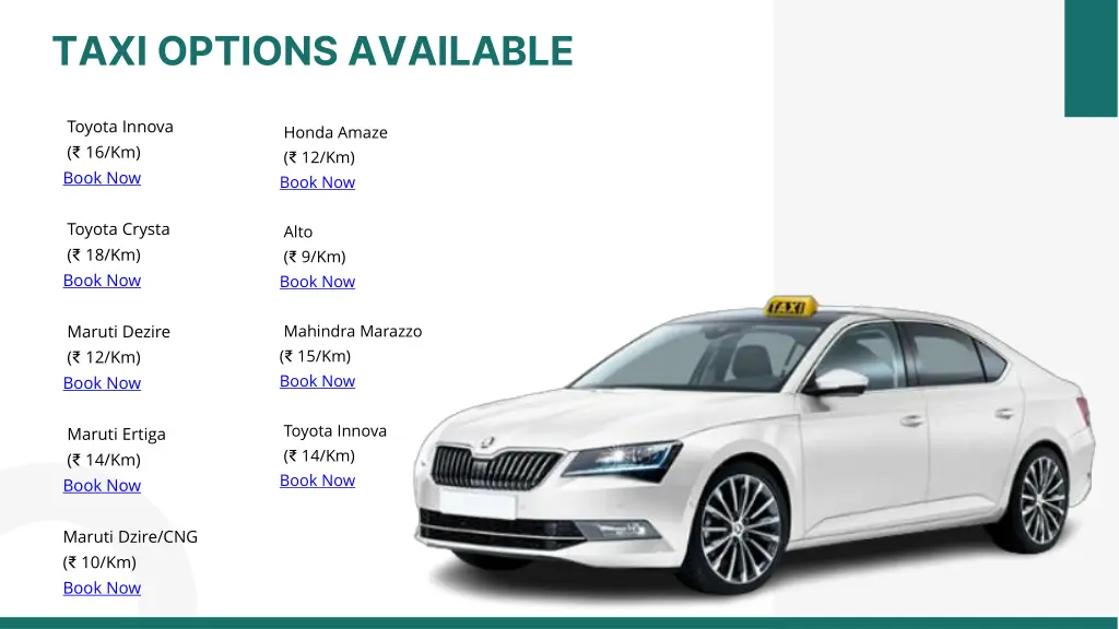 taxi options available