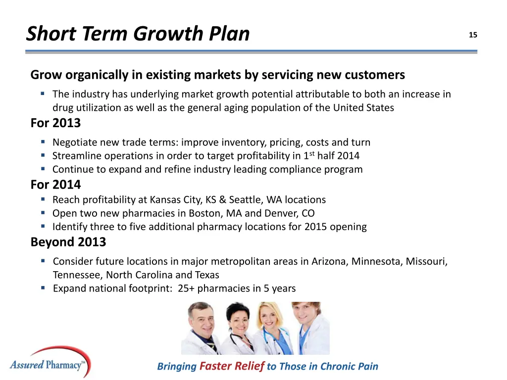 short term growth plan