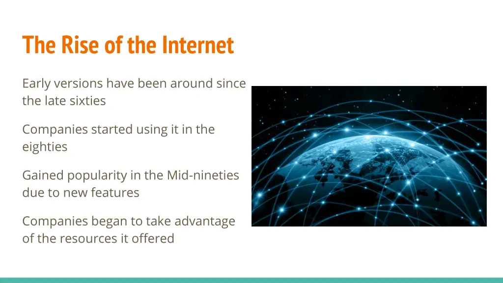 the rise of the internet