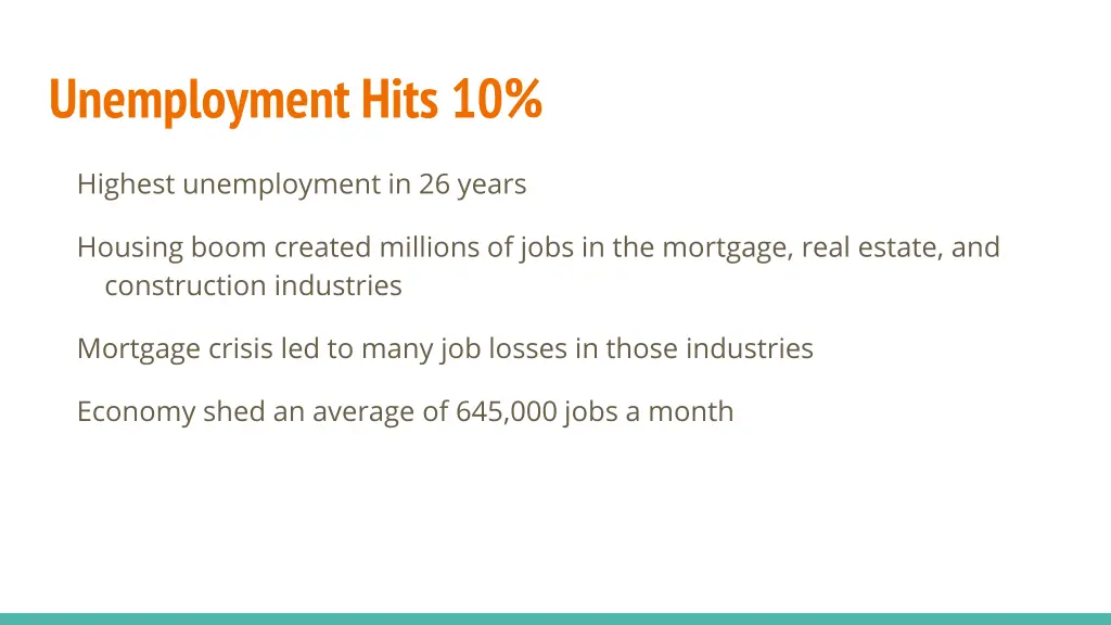 unemployment hits 10