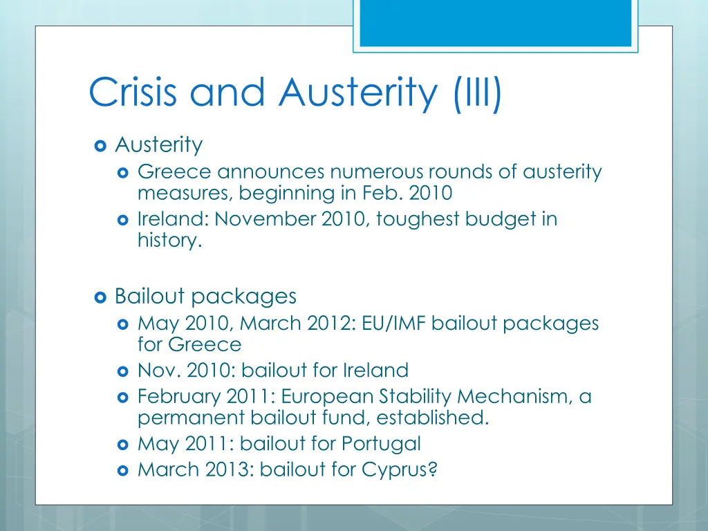 crisis and austerity iii
