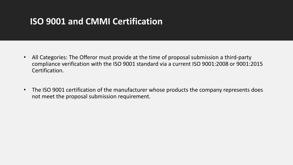 iso 9001 and cmmi certification