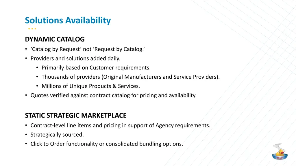 solutions availability