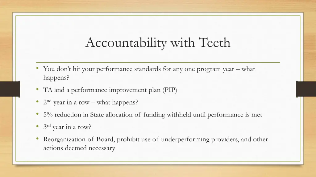accountability with teeth