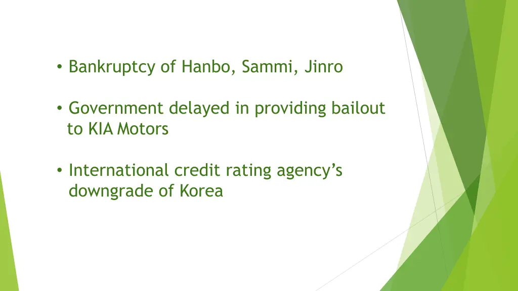 bankruptcy of hanbo sammi jinro