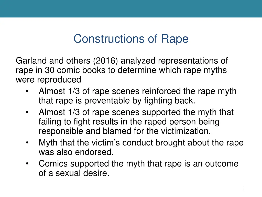 constructions of rape