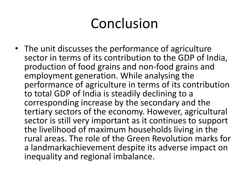 conclusion
