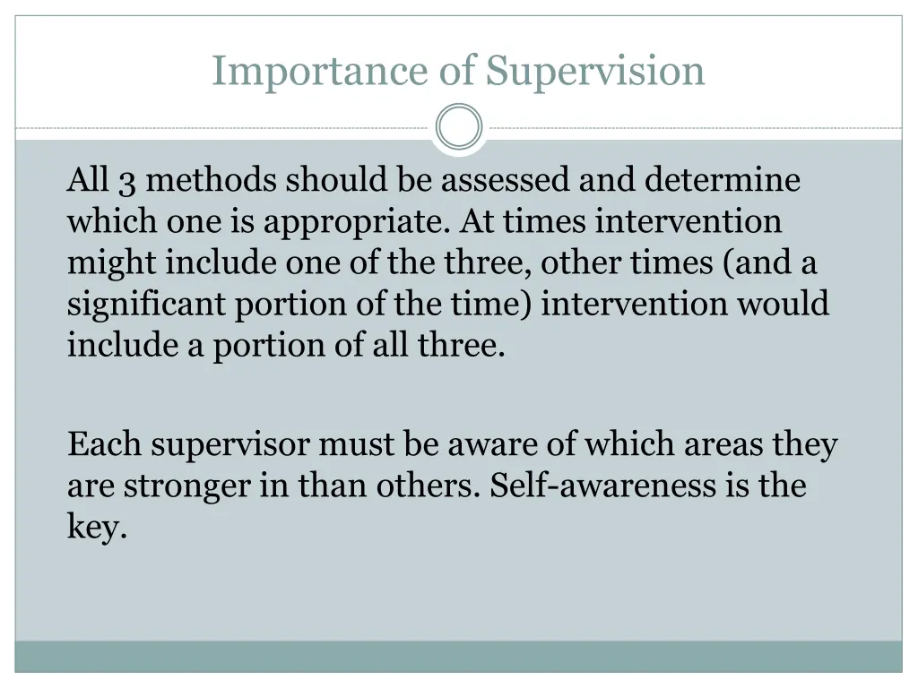 importance of supervision 2