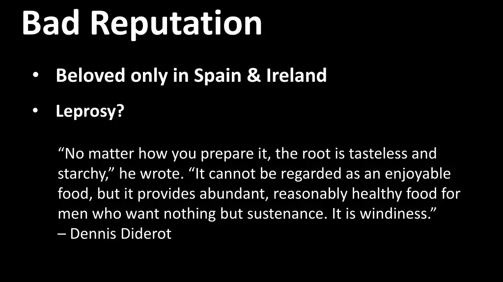 bad reputation
