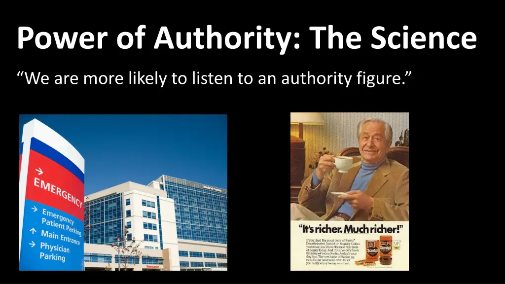 power of authority the science