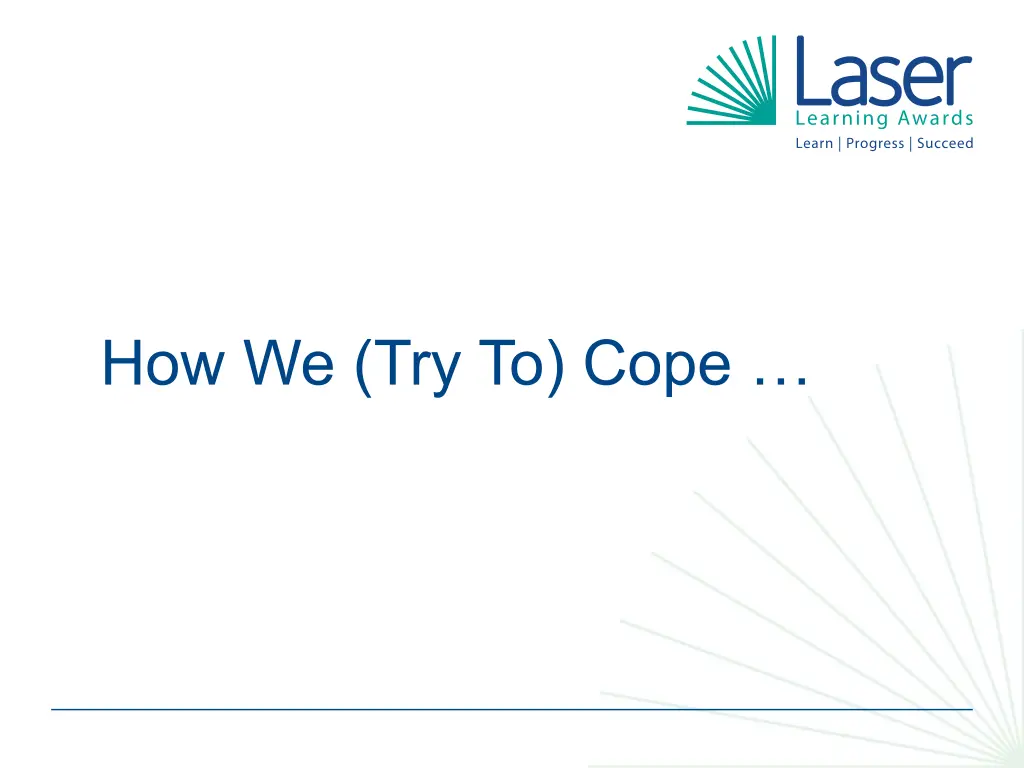 how we try to cope