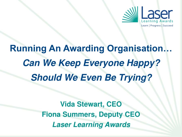 running an awarding organisation can we keep