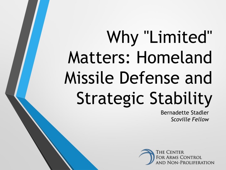 why limited matters homeland missile defense