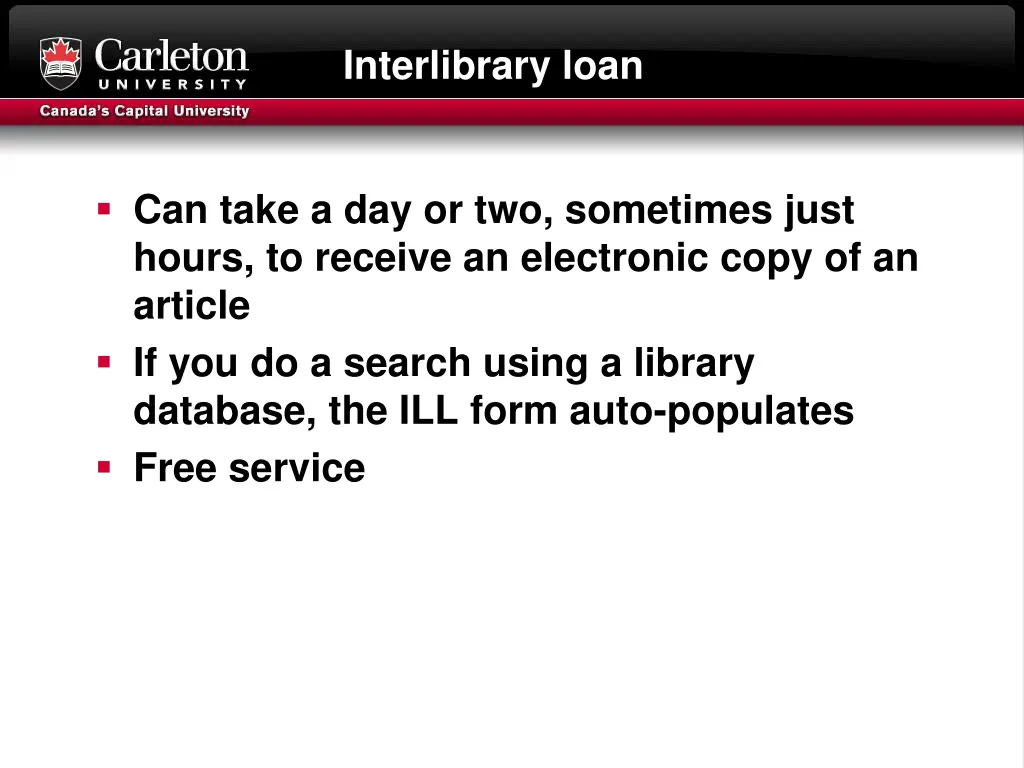 interlibrary loan