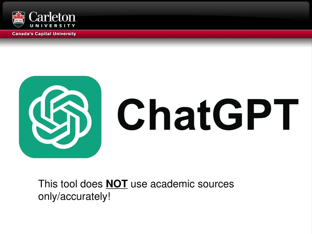 this tool does not use academic sources only