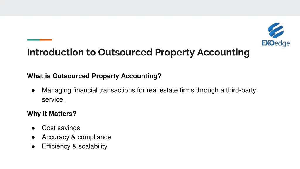 introduction to outsourced property accounting