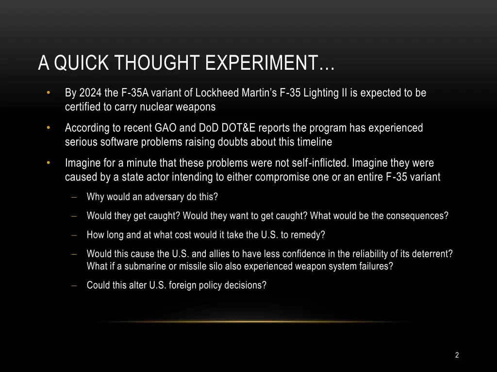a quick thought experiment