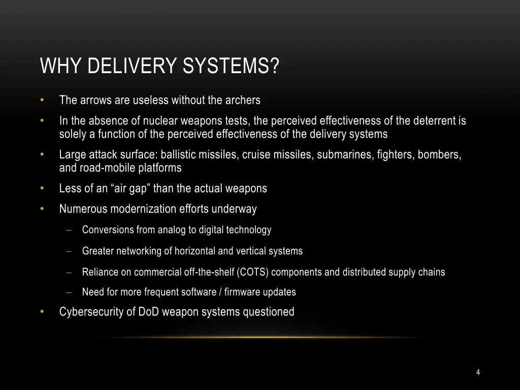 why delivery systems