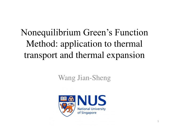 nonequilibrium green s function method