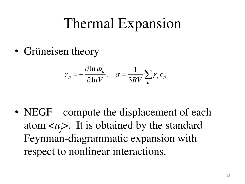 thermal expansion