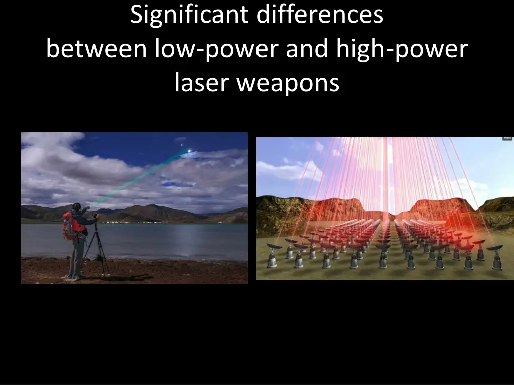 significant differences between low power