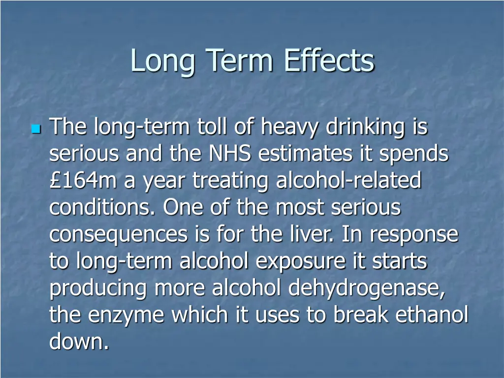 long term effects