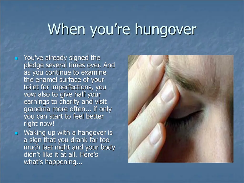 when you re hungover