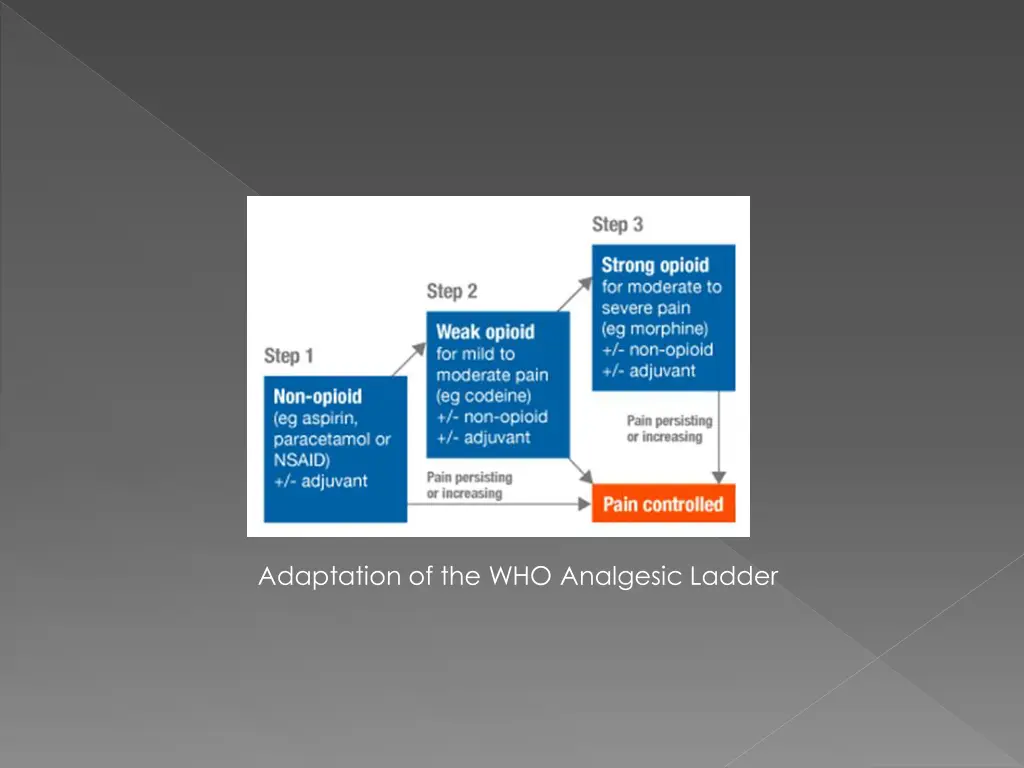 adaptation of the who analgesic ladder