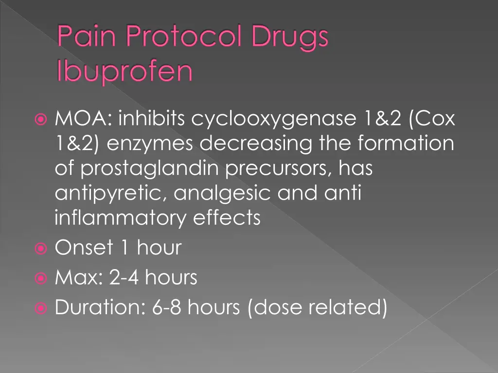 pain protocol drugs ibuprofen 1