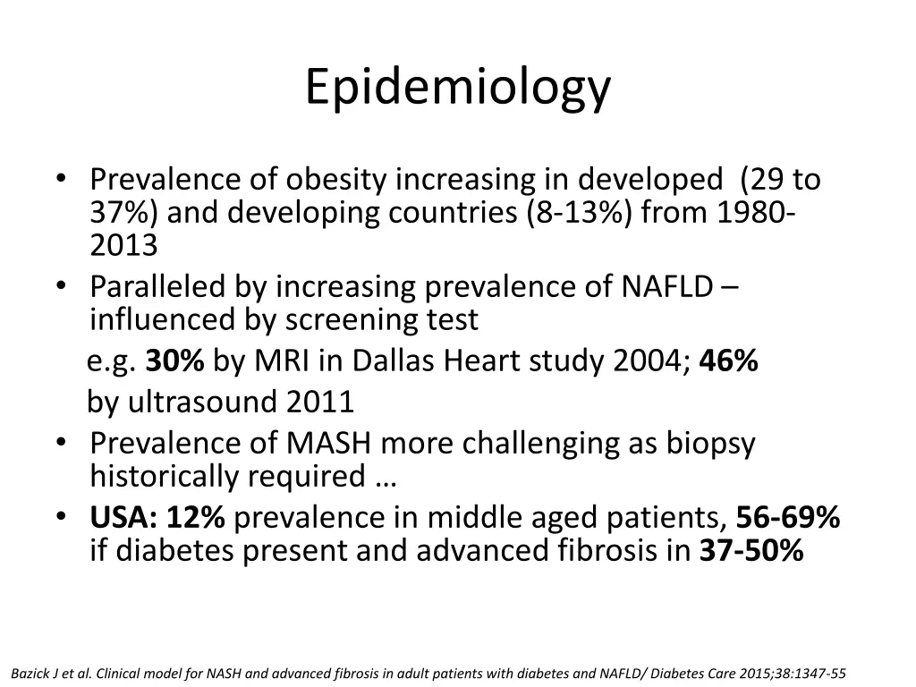 epidemiology