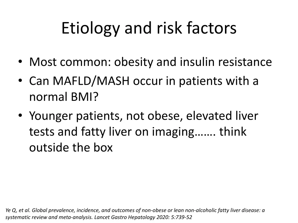 etiology and risk factors 1