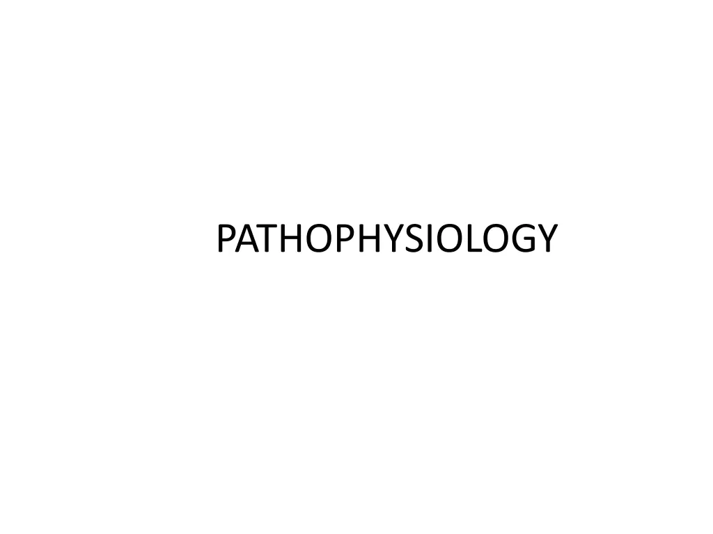 pathophysiology