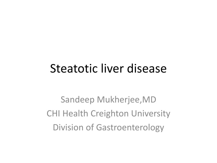 steatotic liver disease