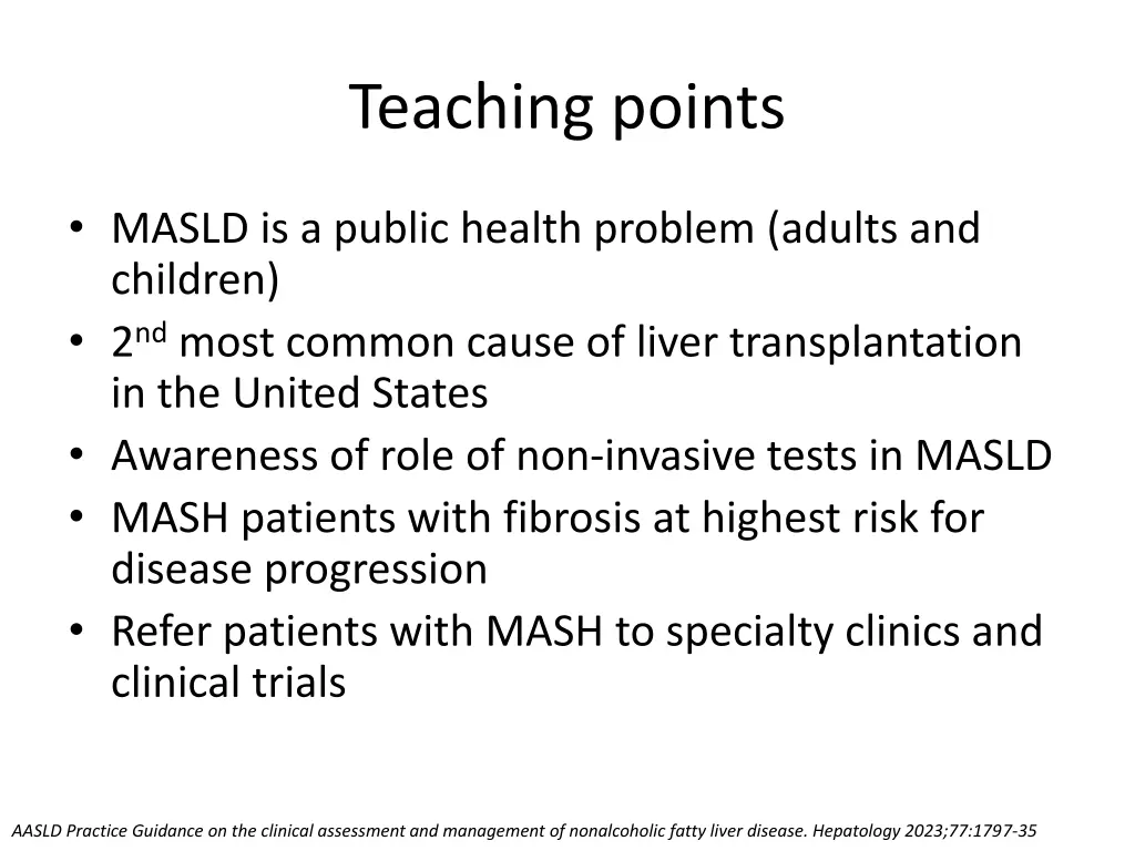 teaching points