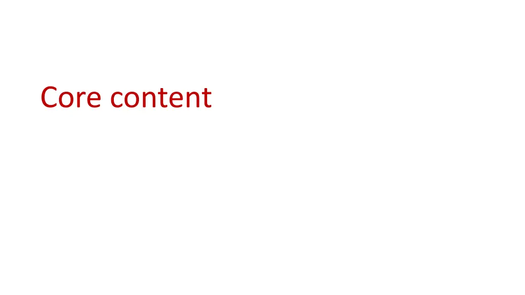 core content