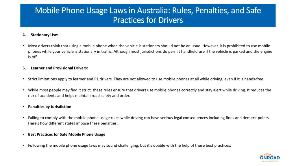 mobile phone usage laws in australia rules 3