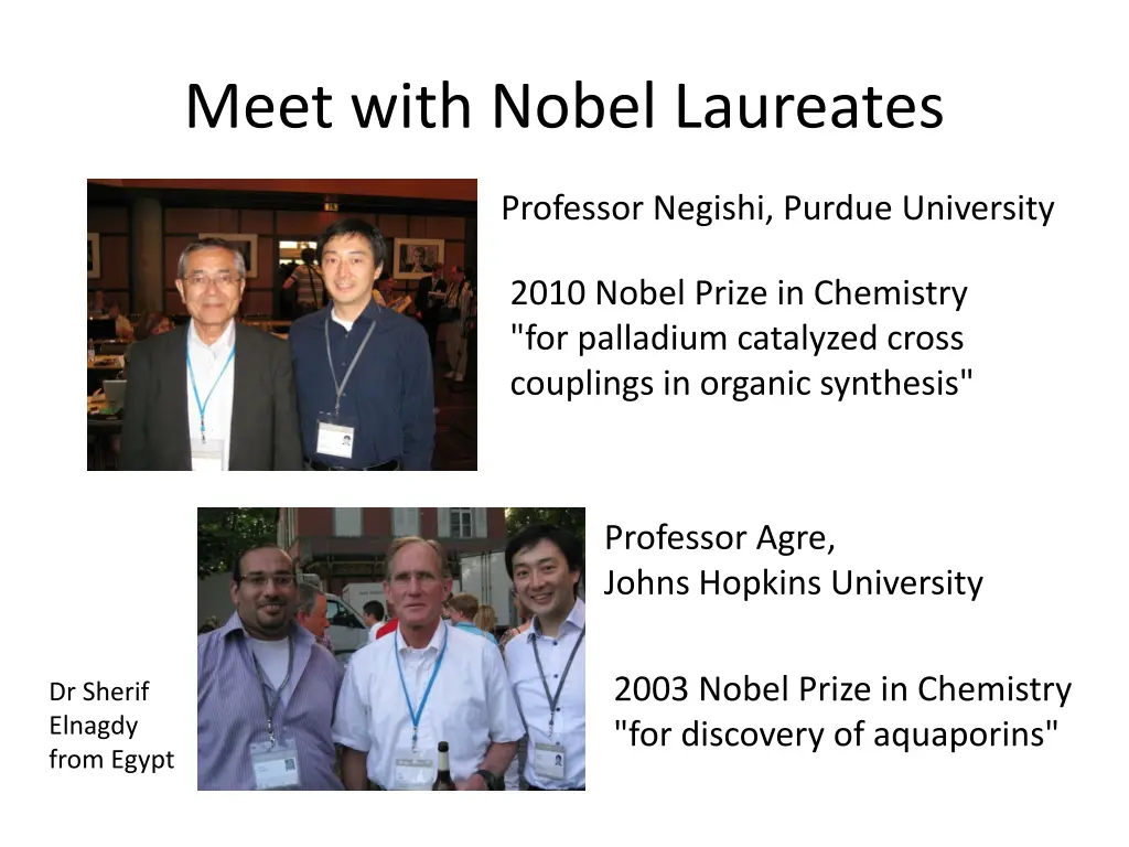 meet with nobel laureates