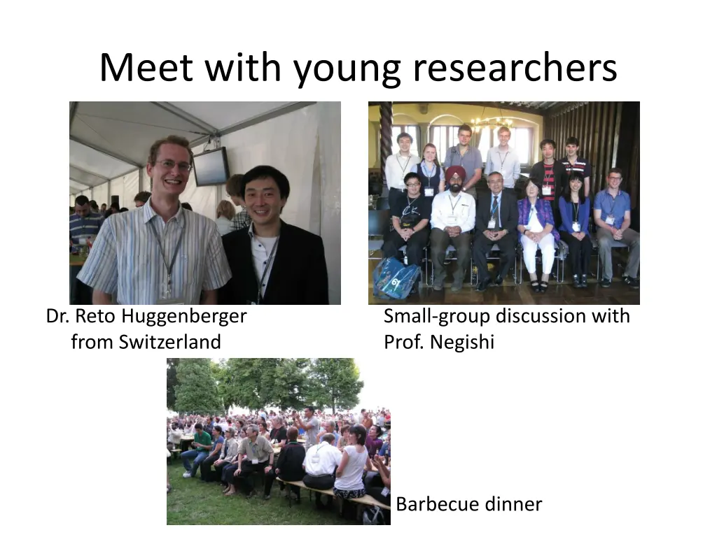 meet with young researchers