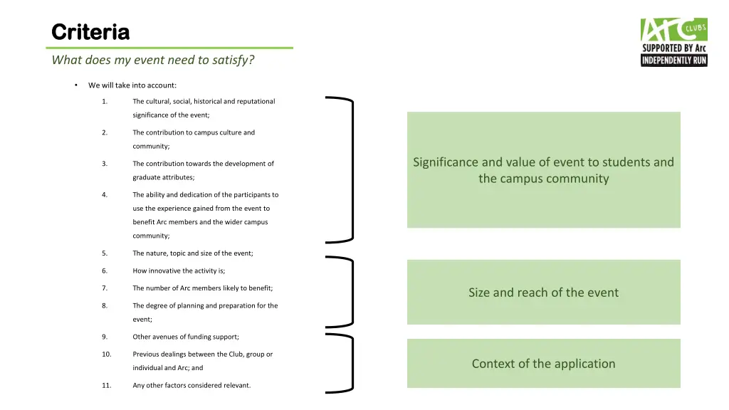 criteria criteria