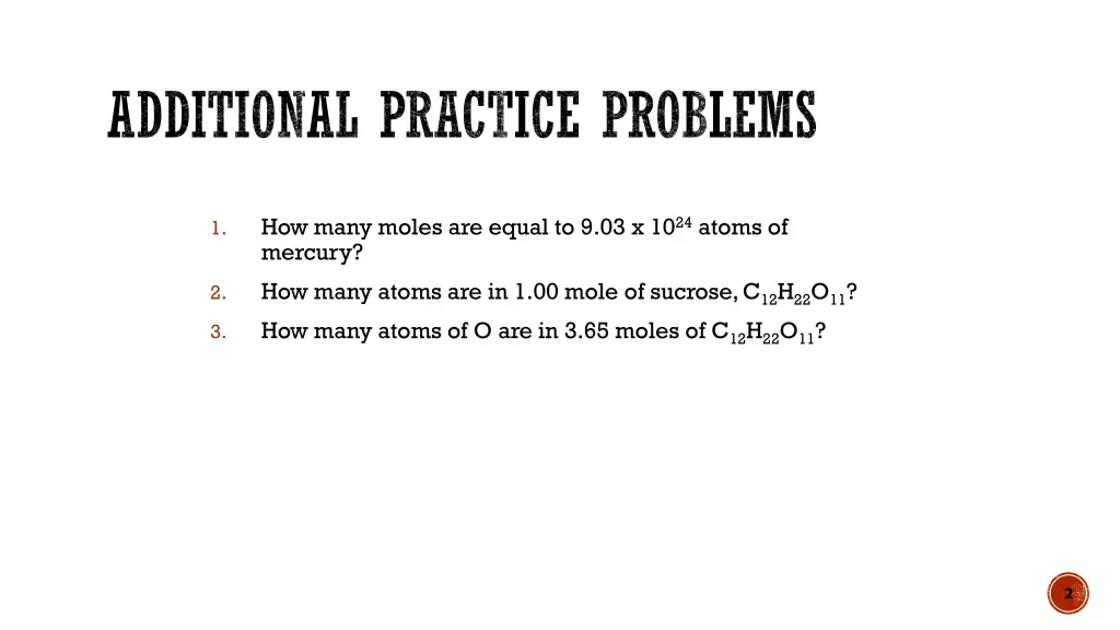 additional practice problems