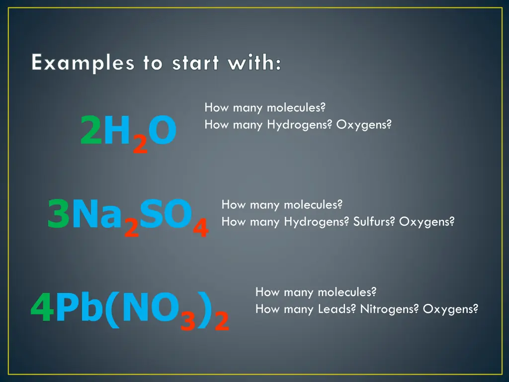 examples to start with
