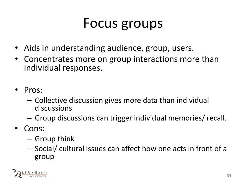 focus groups