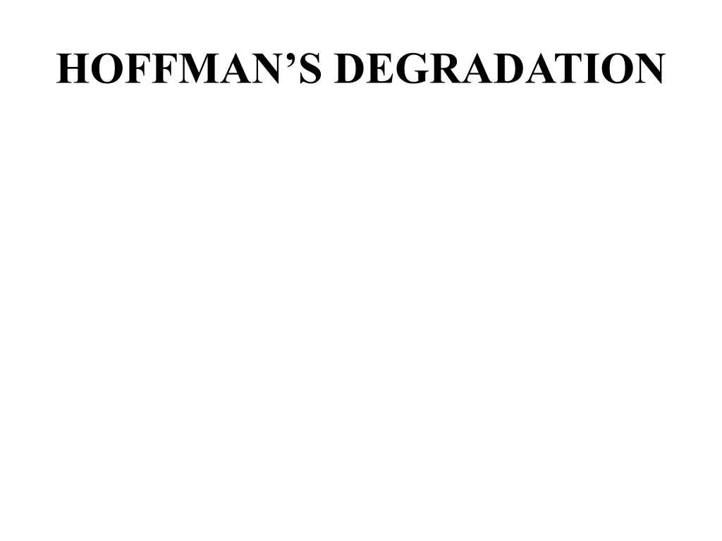 hoffman s degradation