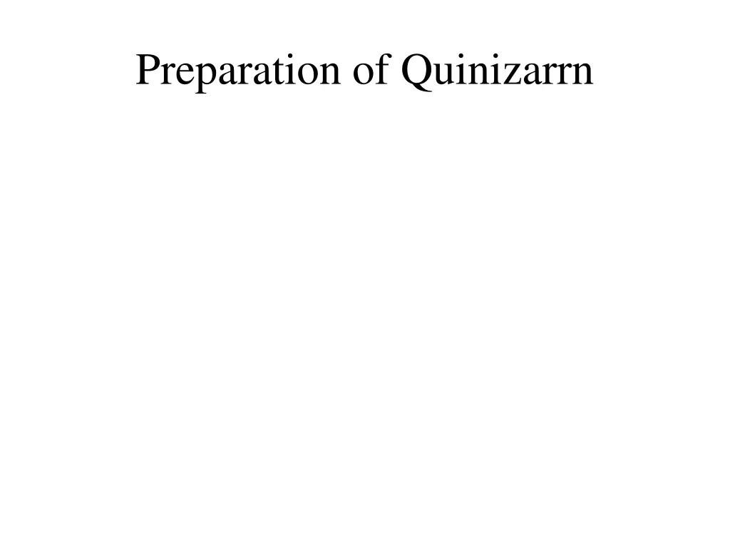 preparation of quinizarrn