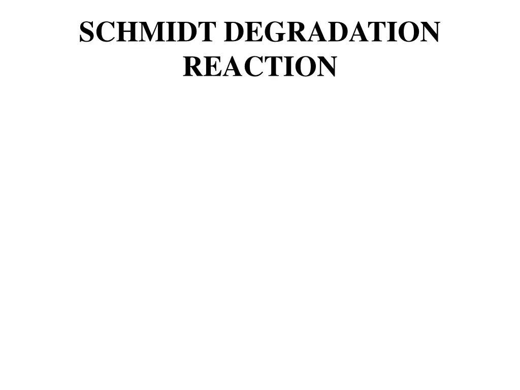 schmidt degradation reaction