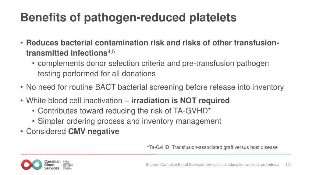 benefits of pathogen reduced platelets