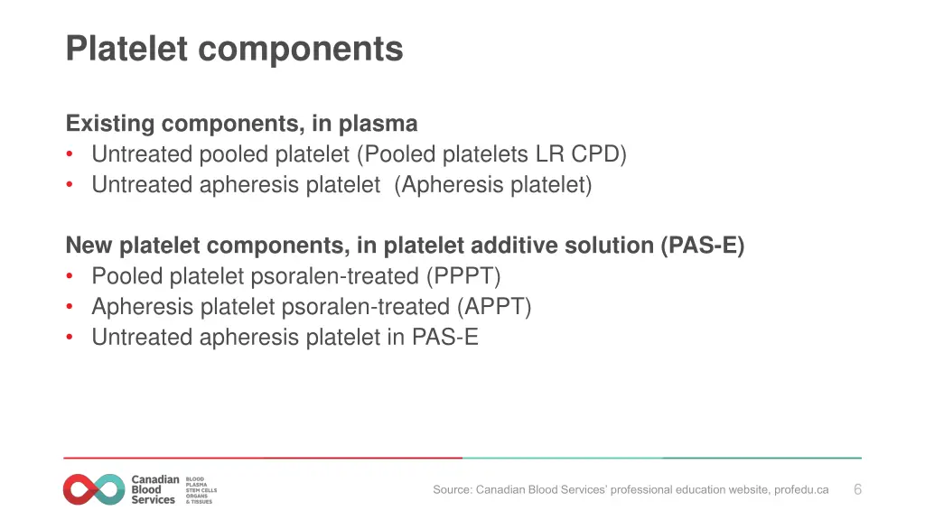 platelet components