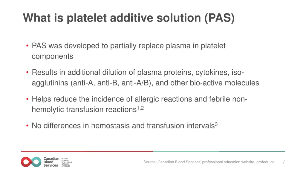 what is platelet additive solution pas
