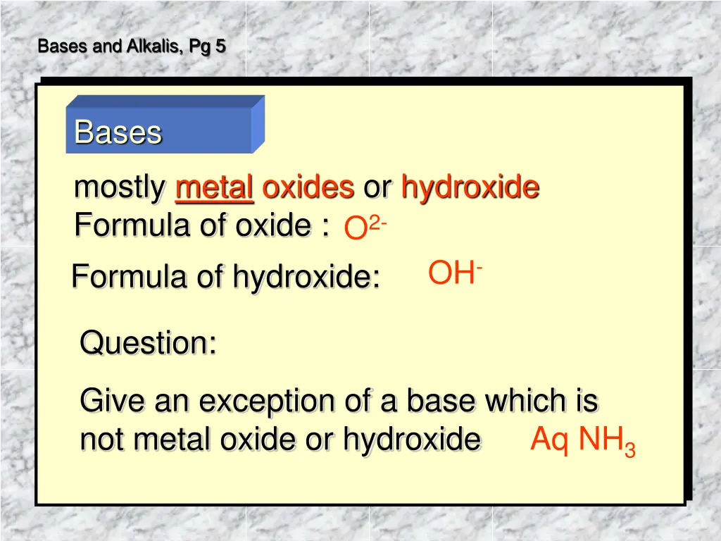 bases and alkalis pg 5