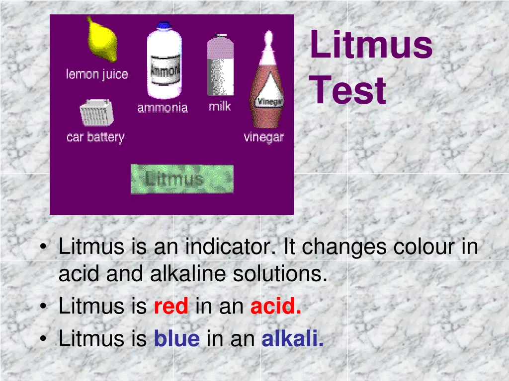 litmus test